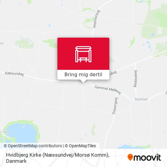 Hvidbjerg Kirke (Næssundvej / Morsø Komm) kort
