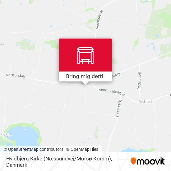 Hvidbjerg Kirke (Næssundvej / Morsø Komm) kort