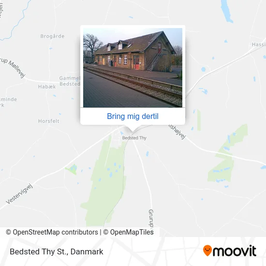 Bedsted Thy St. kort