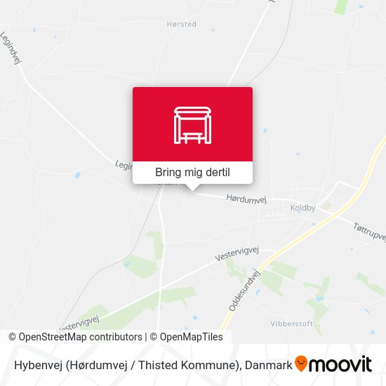 Hybenvej (Hørdumvej / Thisted Kommune) kort