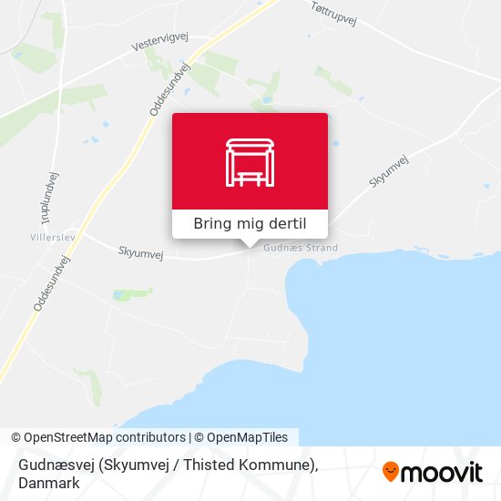 Gudnæsvej (Skyumvej / Thisted Kommune) kort