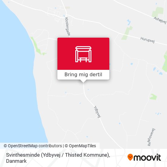 Svinthesminde (Ydbyvej / Thisted Kommune) kort