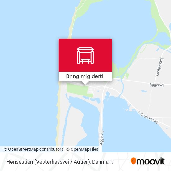 Hønsestien (Vesterhavsvej / Agger) kort