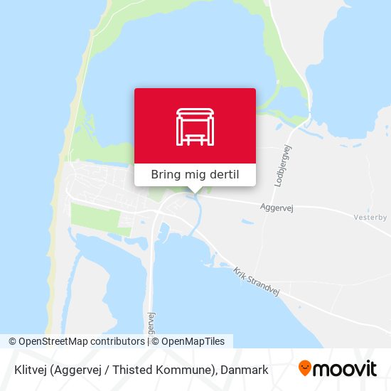 Klitvej (Aggervej / Thisted Kommune) kort