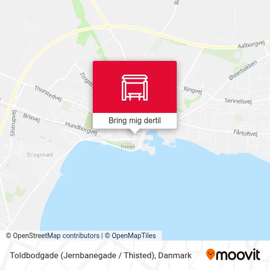 Toldbodgade (Jernbanegade / Thisted) kort