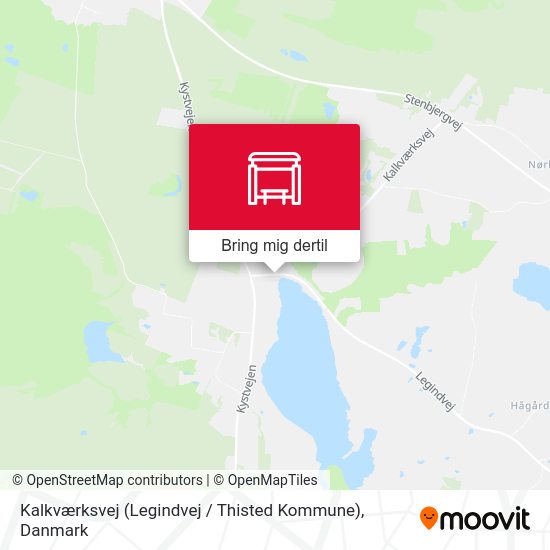Kalkværksvej (Legindvej / Thisted Kommune) kort