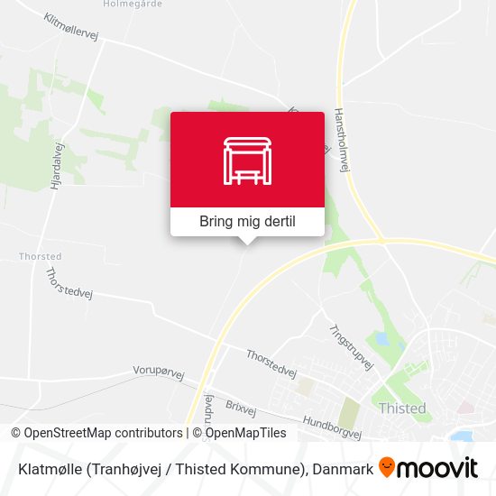 Klatmølle (Tranhøjvej / Thisted Kommune) kort