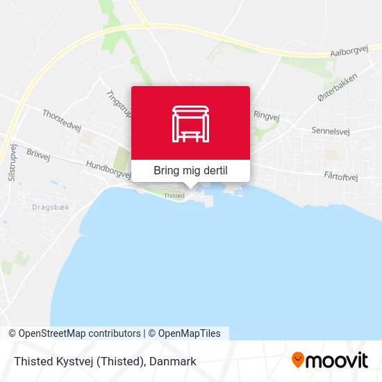 Thisted Kystvej kort