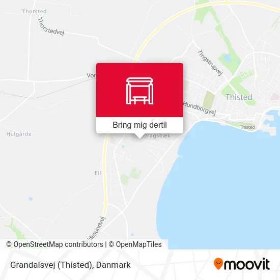 Grandalsvej (Thisted) kort