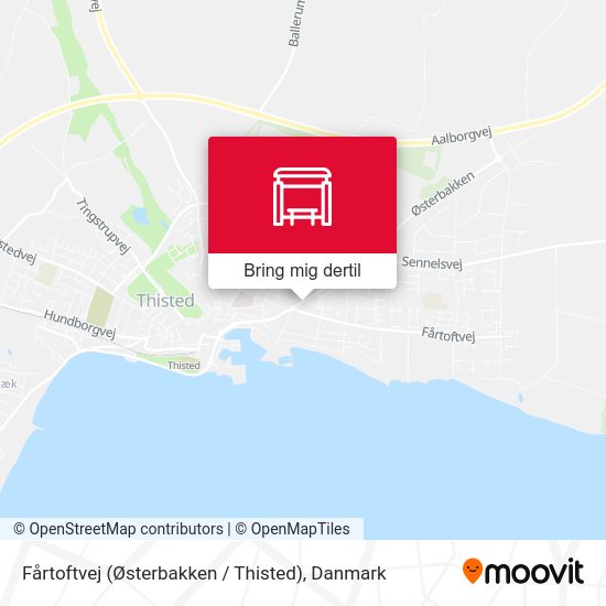 Fårtoftvej (Østerbakken / Thisted) kort