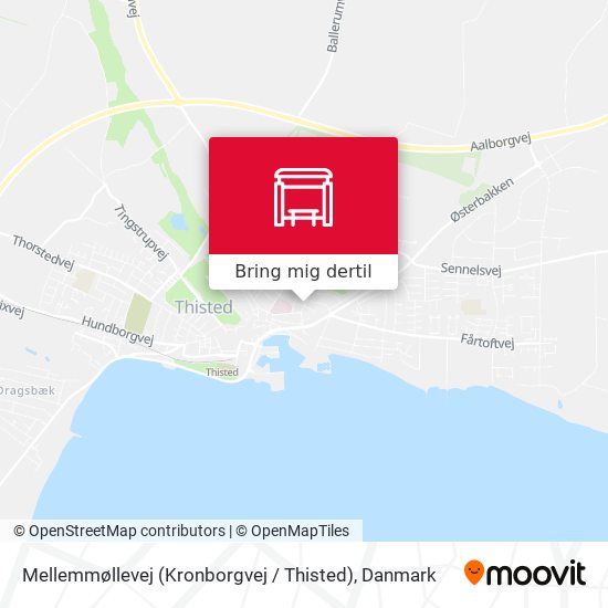 Mellemmøllevej (Kronborgvej / Thisted) kort
