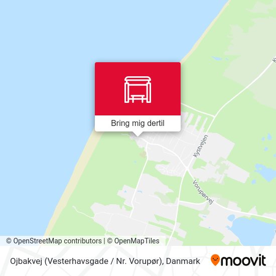 Ojbakvej (Vesterhavsgade / Nr. Vorupør) kort