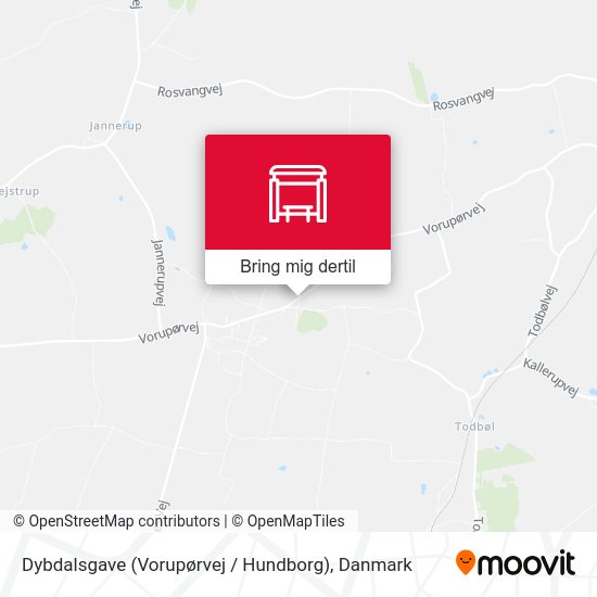 Dybdalsgave (Vorupørvej / Hundborg) kort