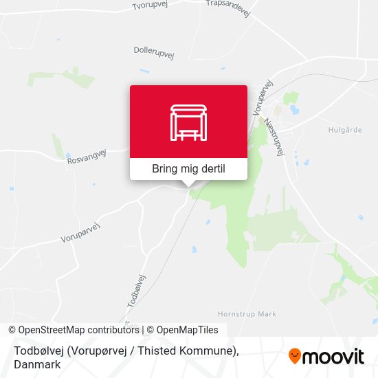 Todbølvej (Vorupørvej / Thisted Kommune) kort