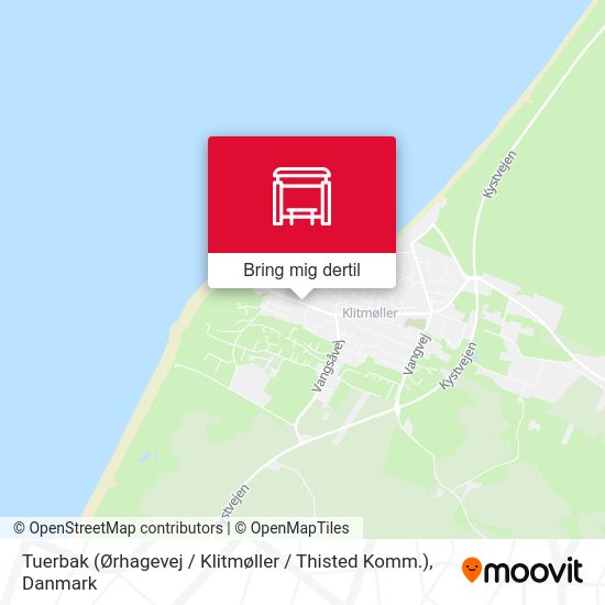Tuerbak (Ørhagevej / Klitmøller / Thisted Komm.) kort