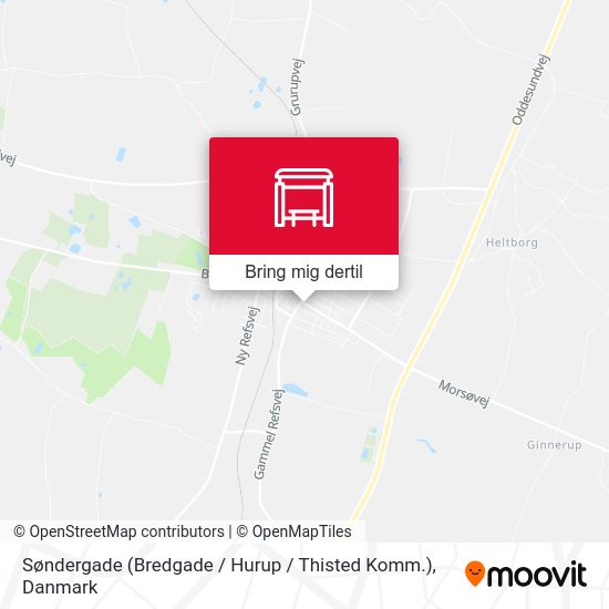 Søndergade (Bredgade / Hurup / Thisted Komm.) kort