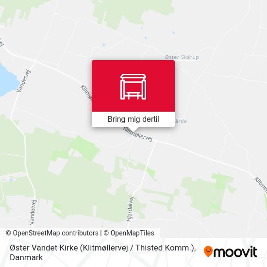 Øster Vandet Kirke (Klitmøllervej / Thisted Komm.) kort