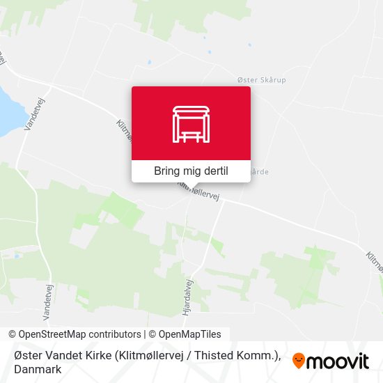 Øster Vandet Kirke (Klitmøllervej / Thisted Komm.) kort