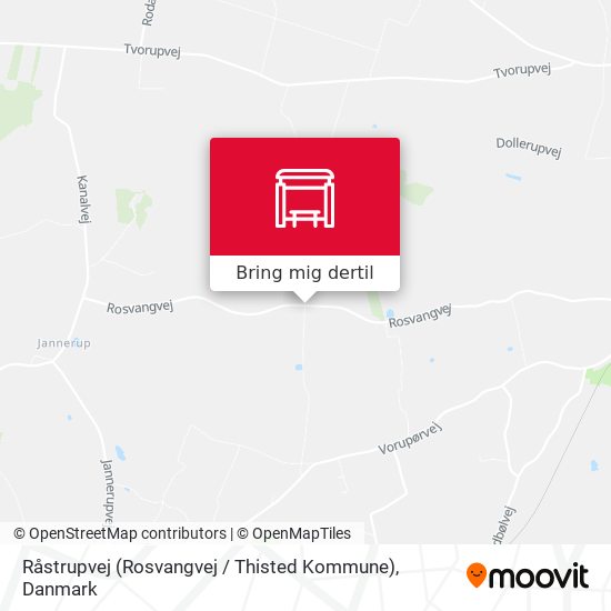 Råstrupvej (Rosvangvej / Thisted Kommune) kort