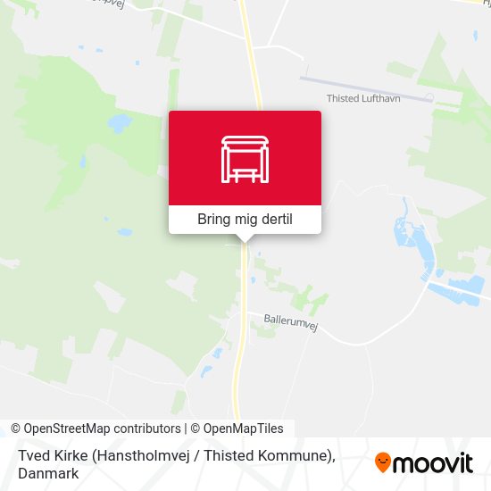 Tved Kirke (Hanstholmvej / Thisted Kommune) kort