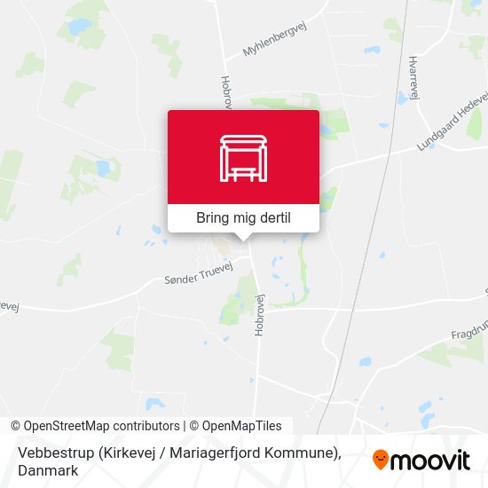 Vebbestrup (Kirkevej / Mariagerfjord Kommune) kort