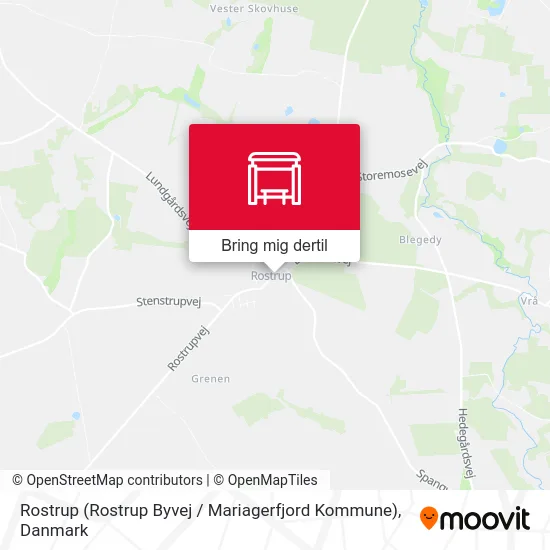 Rostrup (Rostrup Byvej / Mariagerfjord Kommune) kort