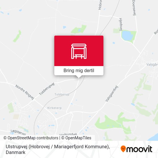 Ulstrupvej (Hobrovej / Mariagerfjord Kommune) kort