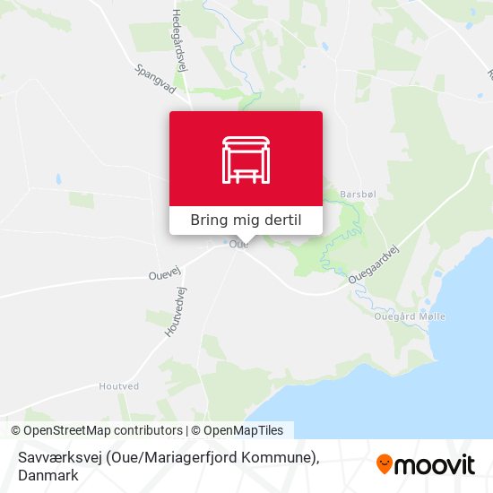 Savværksvej (Oue / Mariagerfjord Kommune) kort