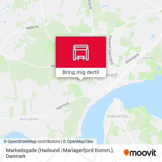 Markedsgade (Hadsund /Mariagerfjord Komm.) kort