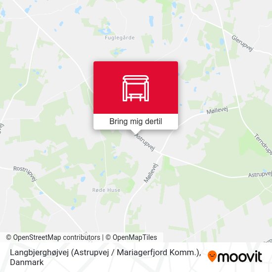 Langbjerghøjvej (Astrupvej / Mariagerfjord Komm.) kort