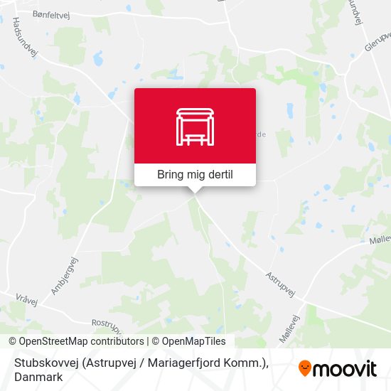 Stubskovvej (Astrupvej / Mariagerfjord Komm.) kort