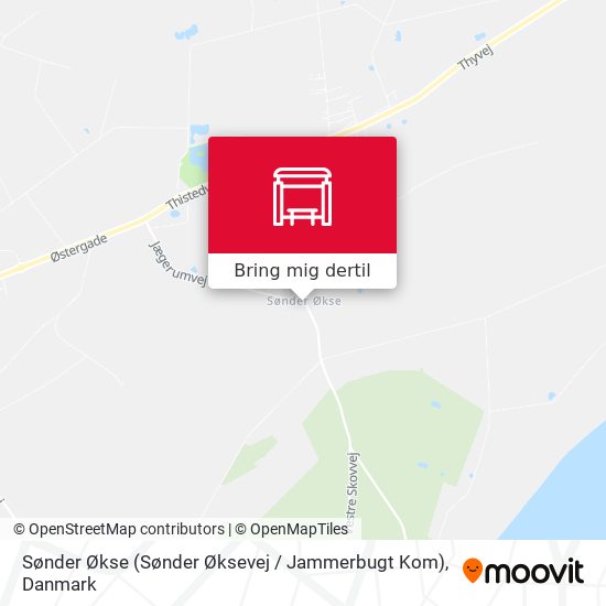 Sønder Økse (Sønder Øksevej / Jammerbugt Kom) kort