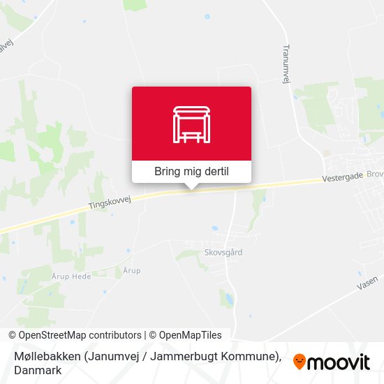 Møllebakken (Janumvej / Jammerbugt Kommune) kort