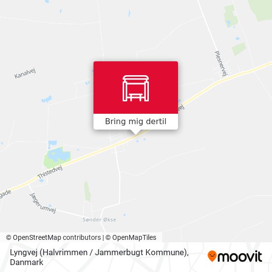 Lyngvej (Halvrimmen / Jammerbugt Kommune) kort