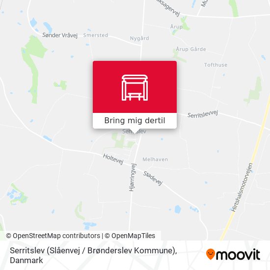 Serritslev (Slåenvej / Brønderslev Kommune) kort