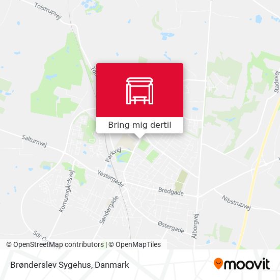 Brønderslev Sygehus kort