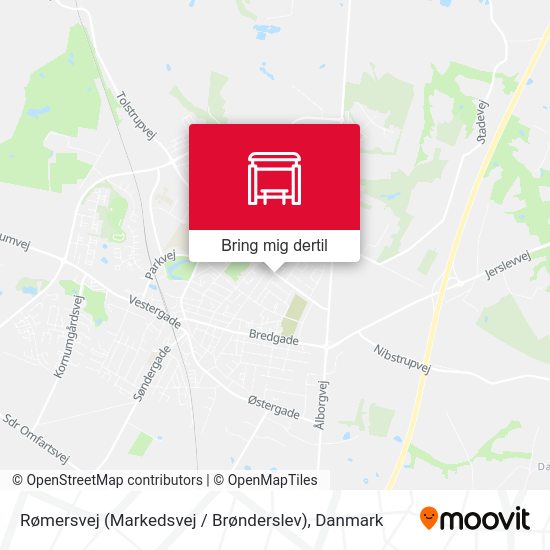 Rømersvej (Markedsvej / Brønderslev) kort