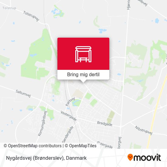 Nygårdsvej (Brønderslev) kort