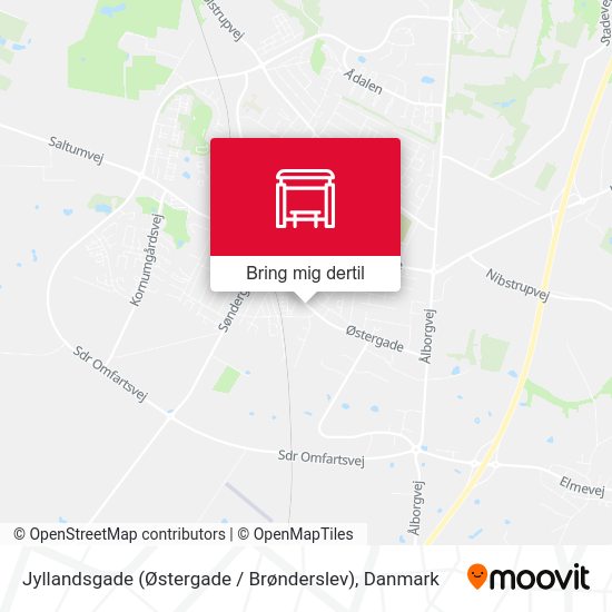 Jyllandsgade (Østergade / Brønderslev) kort