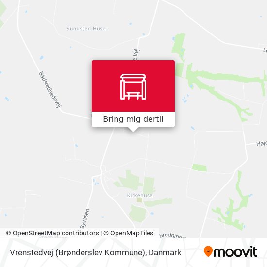 Vrenstedvej (Brønderslev Kommune) kort