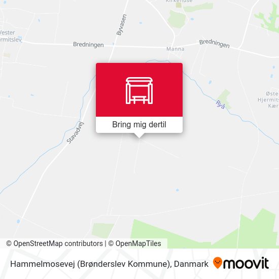 Hammelmosevej (Brønderslev Kommune) kort