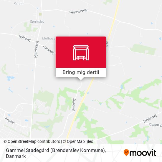 Gammel Stadegård (Brønderslev Kommune) kort