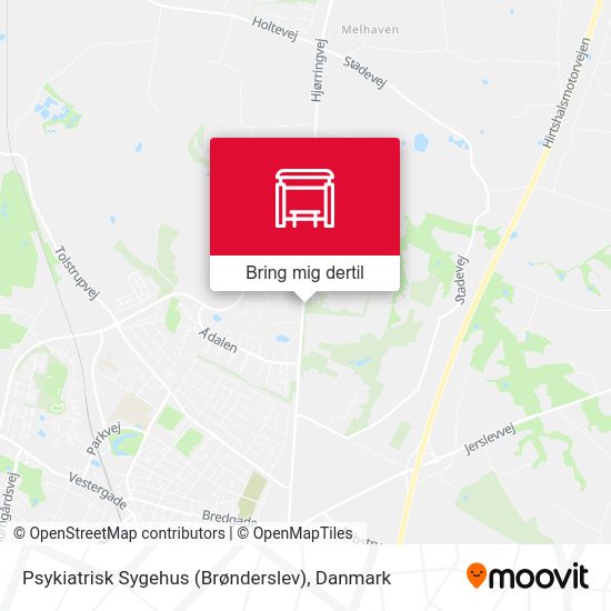 Psykiatrisk Sygehus (Brønderslev) kort