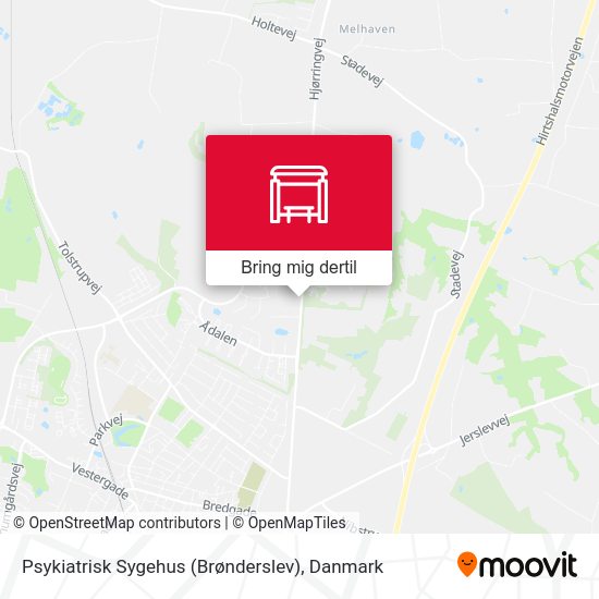 Psykiatrisk Sygehus (Brønderslev) kort