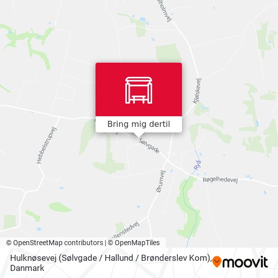Hulknøsevej (Sølvgade / Hallund / Brønderslev Kom) kort