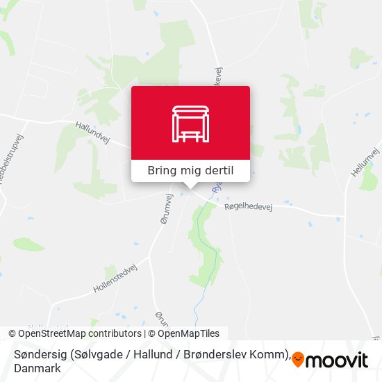 Søndersig (Sølvgade / Hallund / Brønderslev Komm) kort