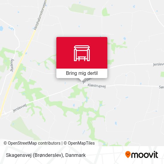 Skagensvej (Brønderslev) kort