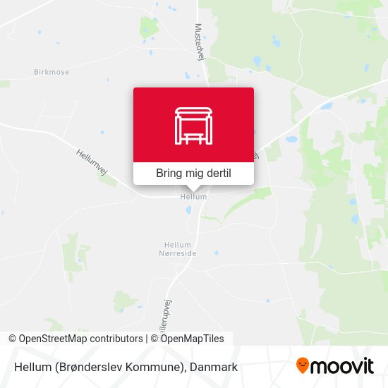 Hellum (Brønderslev Kommune) kort