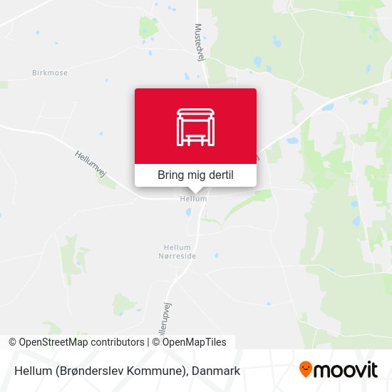 Hellum (Brønderslev Kommune) kort
