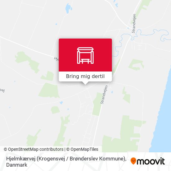 Hjelmkærvej (Krogensvej / Brønderslev Kommune) kort